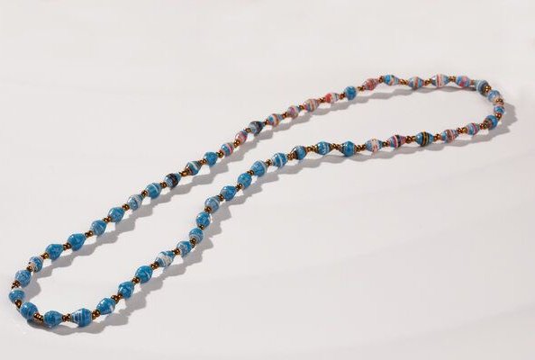 PEARLS OF AFRICA Filigrane Halskette aus Papierperlen "LA PETITE MALAIKA"