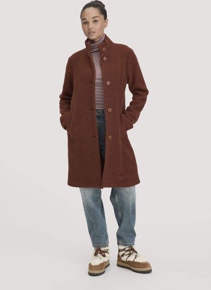 Thumbnail - hessnatur Wollfleece Mantel Regular aus reiner Bio-Merinowolle