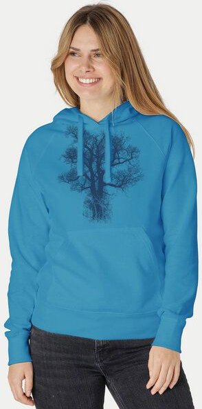 Peaces.bio - handbedruckte Biomode Bio-Damen-Kapuzensweater Chestnut