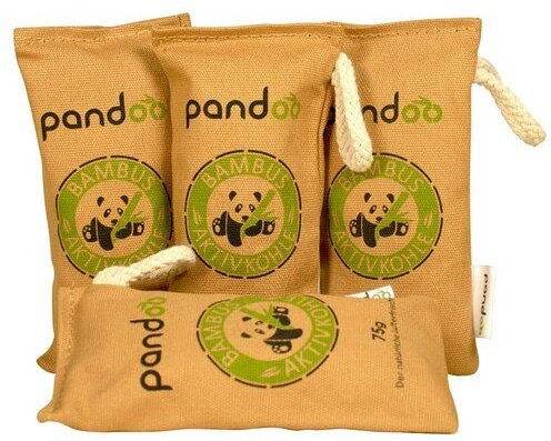 pandoo natürlicher Lufterfrischer aus Bambusaktivkohle in drei Größen