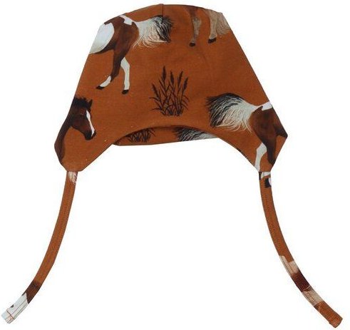 Mütze Kinder Braun Pferde Bio Baumwolle Walkiddy - Nachhaltig, Allergikerfreundlich, Umweltbewusst, GOTS-Zertifiziert, K...