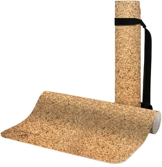 Ecoroyal Yogamatte Kork SoulI Korkmatte mit Tragegurt - 183 x 61 x 0,4 cm