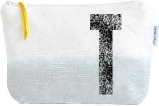 renna deluxe Kulturtasche und Kosmetiktäschchen mit Monogramm GRAU