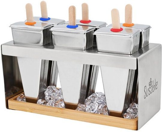 Susable Eisform aus Edelstahl - Eco Ice Pops - Formen für Eis am Stiel