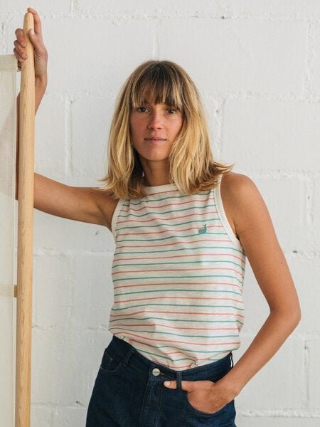 TWOTHIRDS Gemustertes Top Vegan "Eliza" aus Bio-Baumwolle