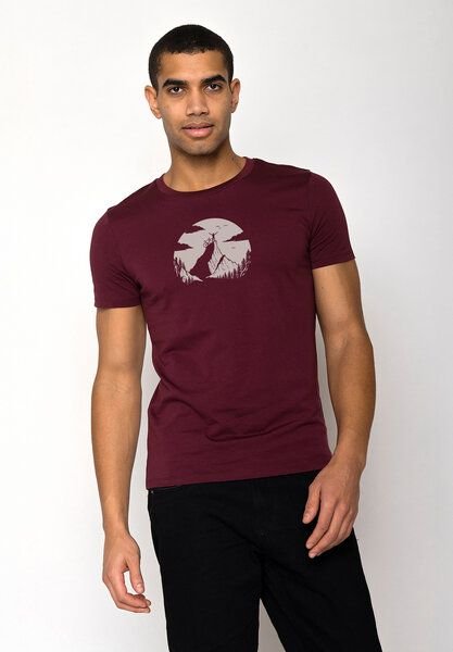 Thumbnail - GREENBOMB Nature Clouds Ride Guide - Sportliches T-Shirt aus Bio-Baumwolle / hochwertiger Print / GOTS / Fair & Vegan