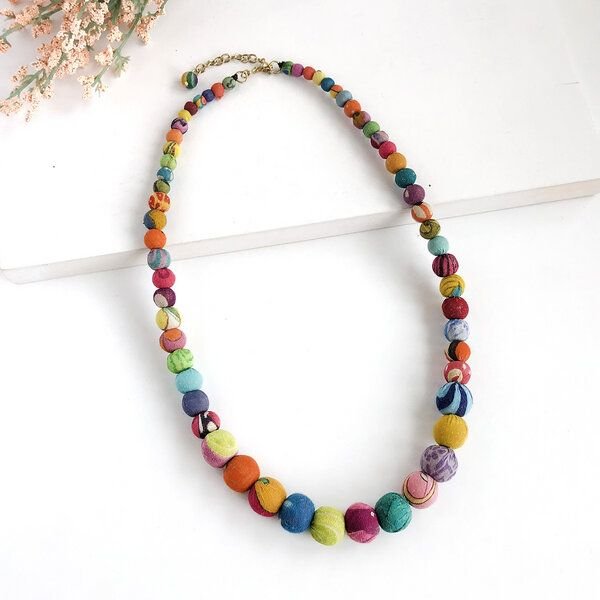 Worldfinds Kantha Sintra Necklace