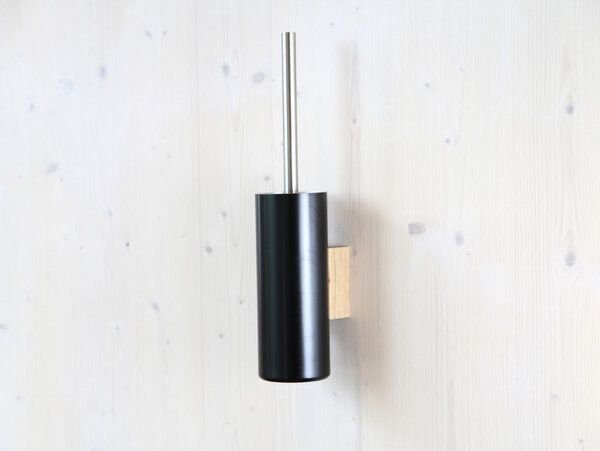 werkvoll by Lena Peter Recycling Wandhalter WC-Bürste FIRE mit Edelstahlgriff