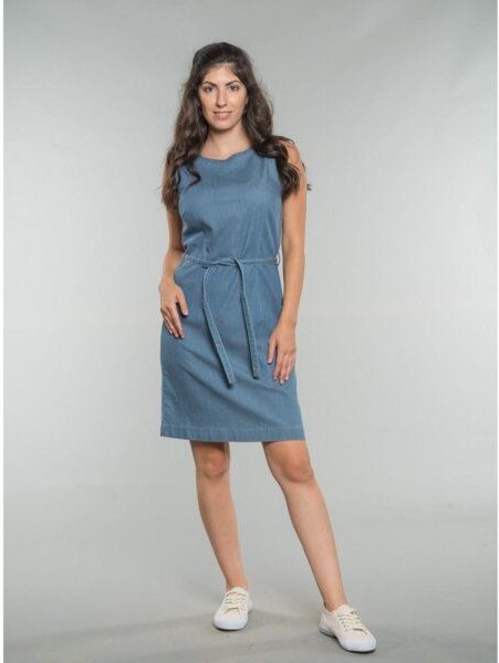 Feuervogl Kim Shiftdress aus LIGHT DENIM in Oceanblue