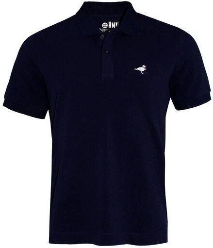 FÄDD Herren Poloshirt Bio-Baumwolle "HOLZBEIN Möwe" Navy/ Blau
