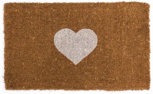 El Puente Kokosfaser-Fußmatte "Herz"
