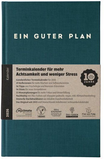 Ein guter Plan 2026 – Terminkalender für mehr Achtsamkeit und weniger Stress