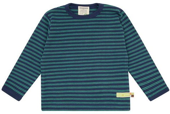 loud + proud Babys & Kinder Shirt langarm gestreift, GOTS-zertifiziert