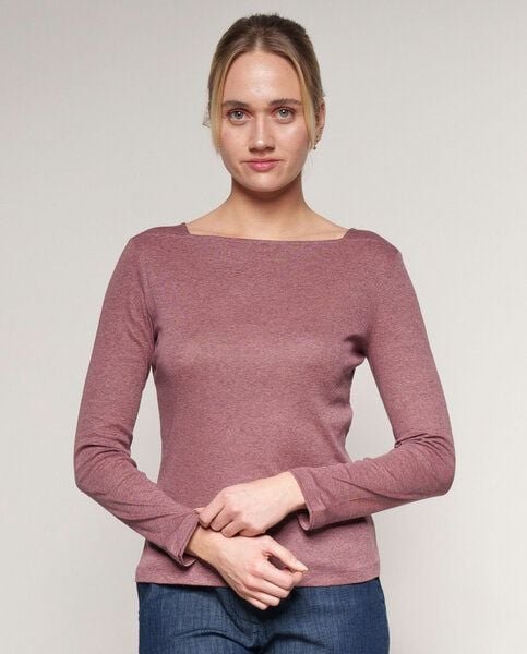 Alma & Lovis Softes Ringel-Langarmshirt aus Bio-Baumwolle | Melange Longsleeve