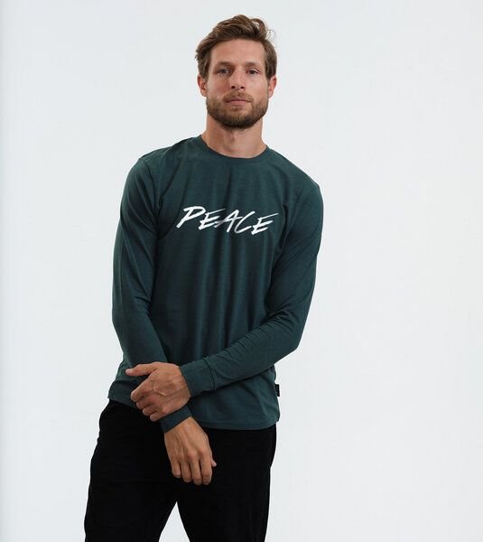 GARY MASH Herren Langarmshirt Peace aus Biobaumwolle