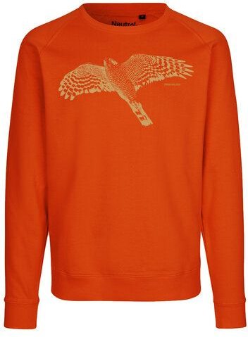 Peaces.bio - handbedruckte Biomode Bio Damen-Sweatshirt Loose Fit Sperber