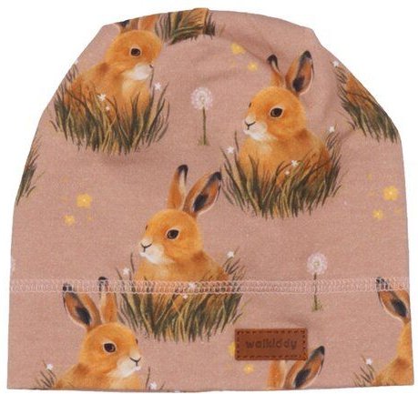 Nachhaltige Bio-Baumwolle Mütze | Pretty Bunnies Rosa Walkiddy - Umweltfreundlich und Allergikerfreundlich – GOTS zertif...