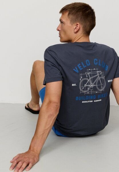 Herren T-Shirt aus Bio-Baumwolle - AGAVE VELO CLUB - recolution