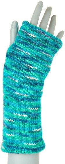 short'n'pietz Schurwollhandstulpen gestreift, handgestrickt