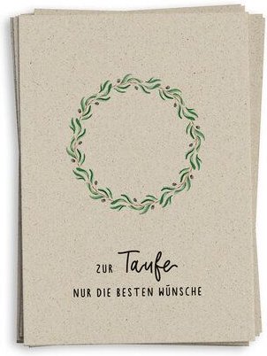 matabooks® A6 Grußkarte/Klappkarte aus nachhaltigem Graspapier