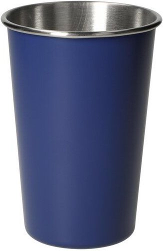 elasto Edelstahl Becher 500 ml 'Metallo' - robuster Trinkbecher für unterwegs