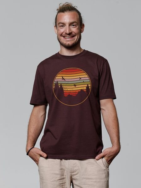 watapparel T-Shirt Sunset Berge & Tannen