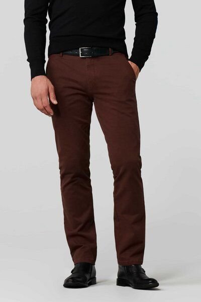 MEYER Micro Print Baumwoll Twill Chino