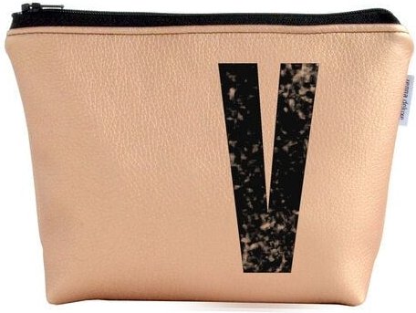 renna deluxe Kulturtasche und Kosmetiktasche personalisiert mit Monogramm - KUPFER