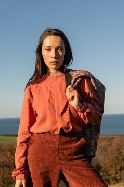 WiDDA berlin FRANS Bluse mit Volants aus TENCEL®