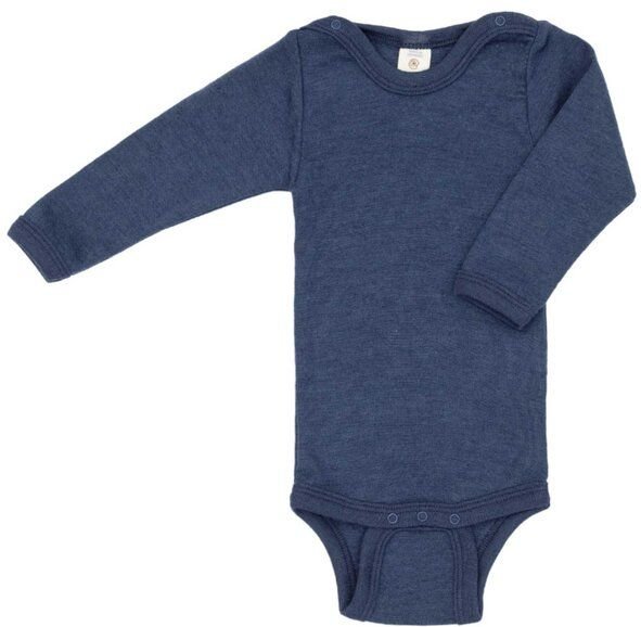 Engel natur Baby / Kinder Body Langarm Bio-Schurwolle/Seide