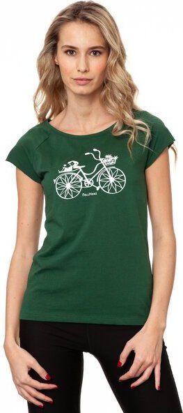FellHerz Damen T-Shirt Fahrrad-Mädchen Bio & Fair & Vegan