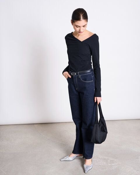 JAN N JUNE ASYMMETRISCHES BAUMWOLL LONGSLEEVE CASMA