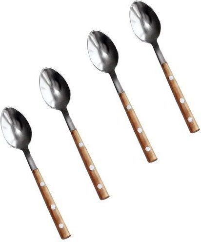 Thumbnail - NATUREHOME Tafelbesteck Edelstahl mit Olivenholzgriff Design Handarbeit