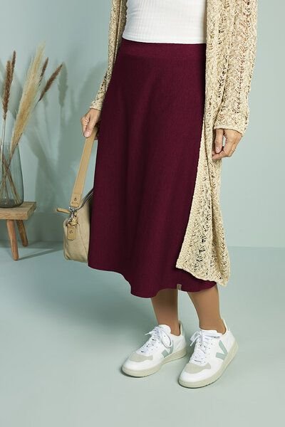 La Gitana Anella ECO Midirock aus Bio-Baumwolle – Nachhaltiger Damenrock in A-Linie