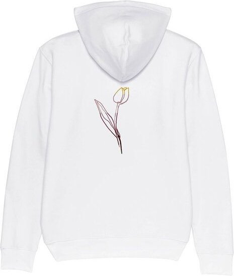 Thumbnail - Human Family Bio Unisex Hoodie - "Colorful Tulip"