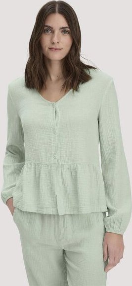 hessnatur Musselin Pyjamabluse PURE COMFORT aus reiner Bio-Baumwolle