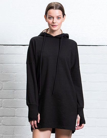 Mantis Damen Women`s Hoodie Dress Langer Hoodie