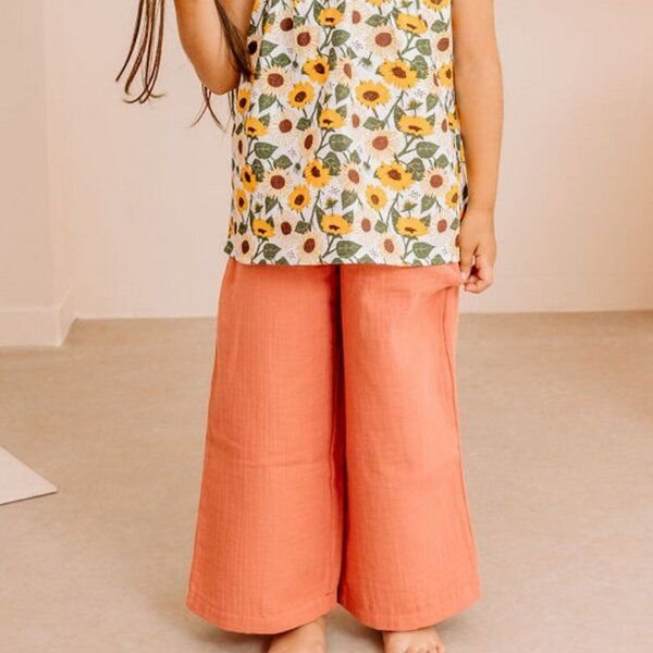 Kinder Leggings Goldocker Baumwolle mit Elasthan – weiche Walkiddy Hose mit verstellbarem Bund für Alltag, Kita, Spielpl...