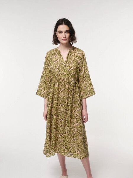 Thumbnail - LANIUS Midikleid Print Flower Field aus TENCEL