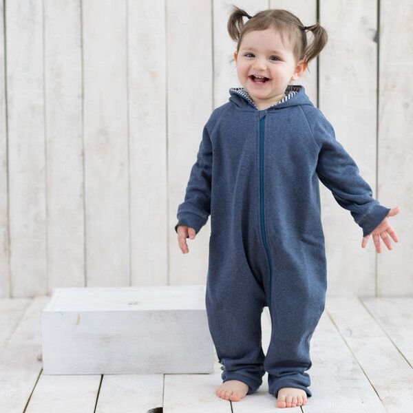 Baby Unisex Jumpsuit mit Reißverschluss 'OrganicEra' aus Bio-Baumwolle