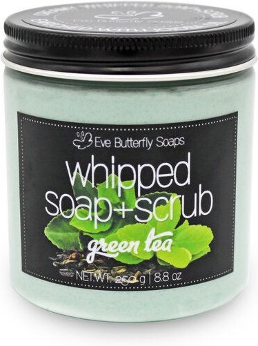 Thumbnail - Eve Butterfly Soaps Whipped Soap+Scrub "Green Tea"