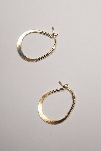 Kiwistories Ohrringe Gold Vermeil und recycelt 925er Sterling Silver- nickelfrei