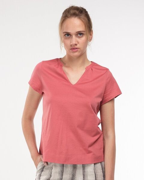 Alma & Lovis Kurzarmshirt im Blusen-Style aus Bio-Baumwolle | Short Blouse