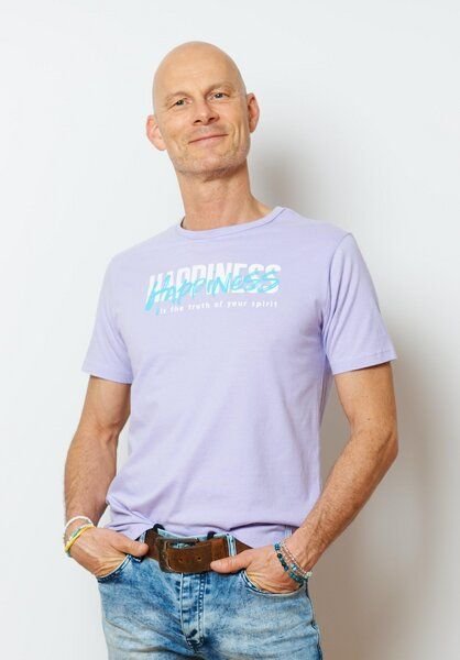 SPARKLES OF LIGHT Yoga Shirt | HAPPINESS