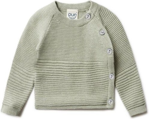 Puri Organic Baby Kimono Volumenkrausstrick Bio Baumwolle Leinen