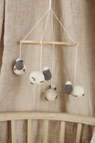 2 Stories SHEEPS Baby Mobile