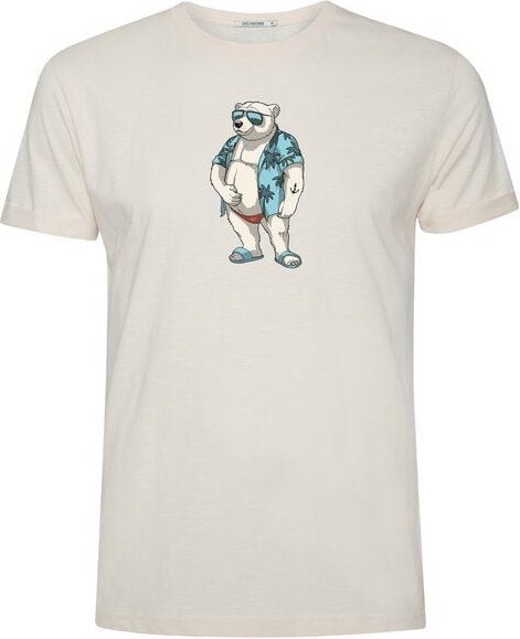 Thumbnail - GREENBOMB Print T-Shirt Animal Beach Bear Guide