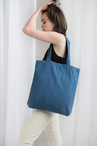 Mantis Denim Shopper Jeans 50 x 46 cm Maxi oder 40 x 40