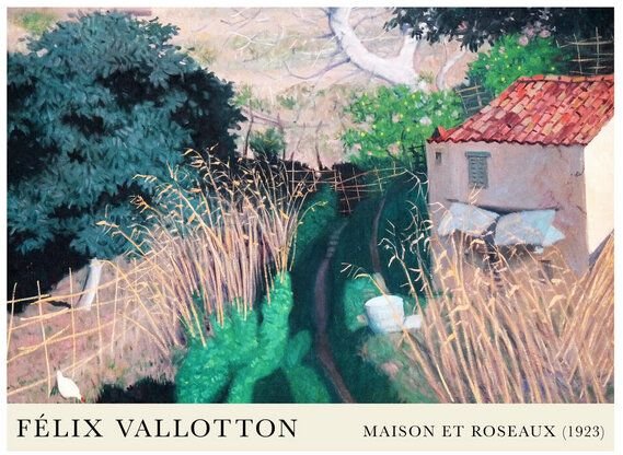 Photocircle Poster / Leinwandbild - Félix Vallotton: Maison et roseaux (1923)