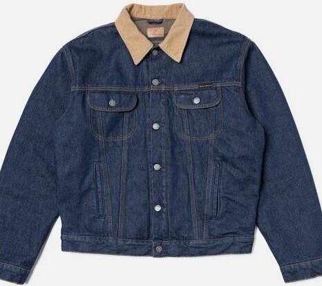 Nudie Jeans Jeansjacke mit Futter- Johnny Thunder- aus Biobaumwolle